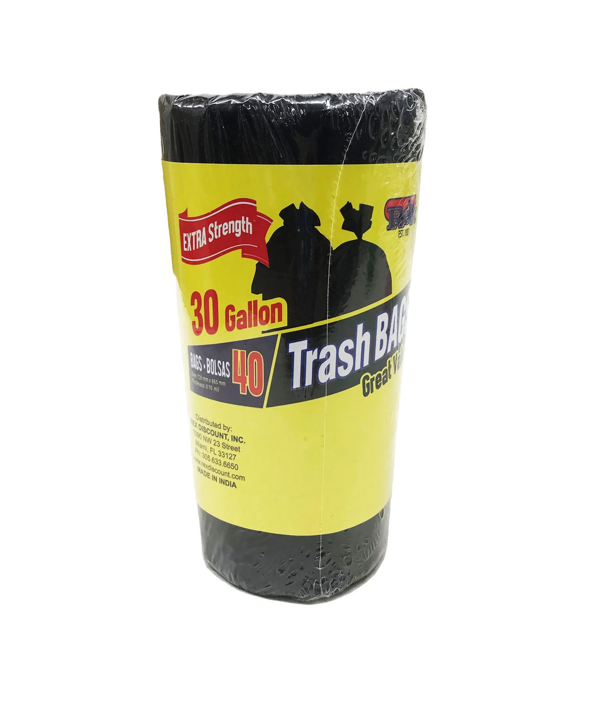 Rex, Rollo de Bolsa de Basura, Negra