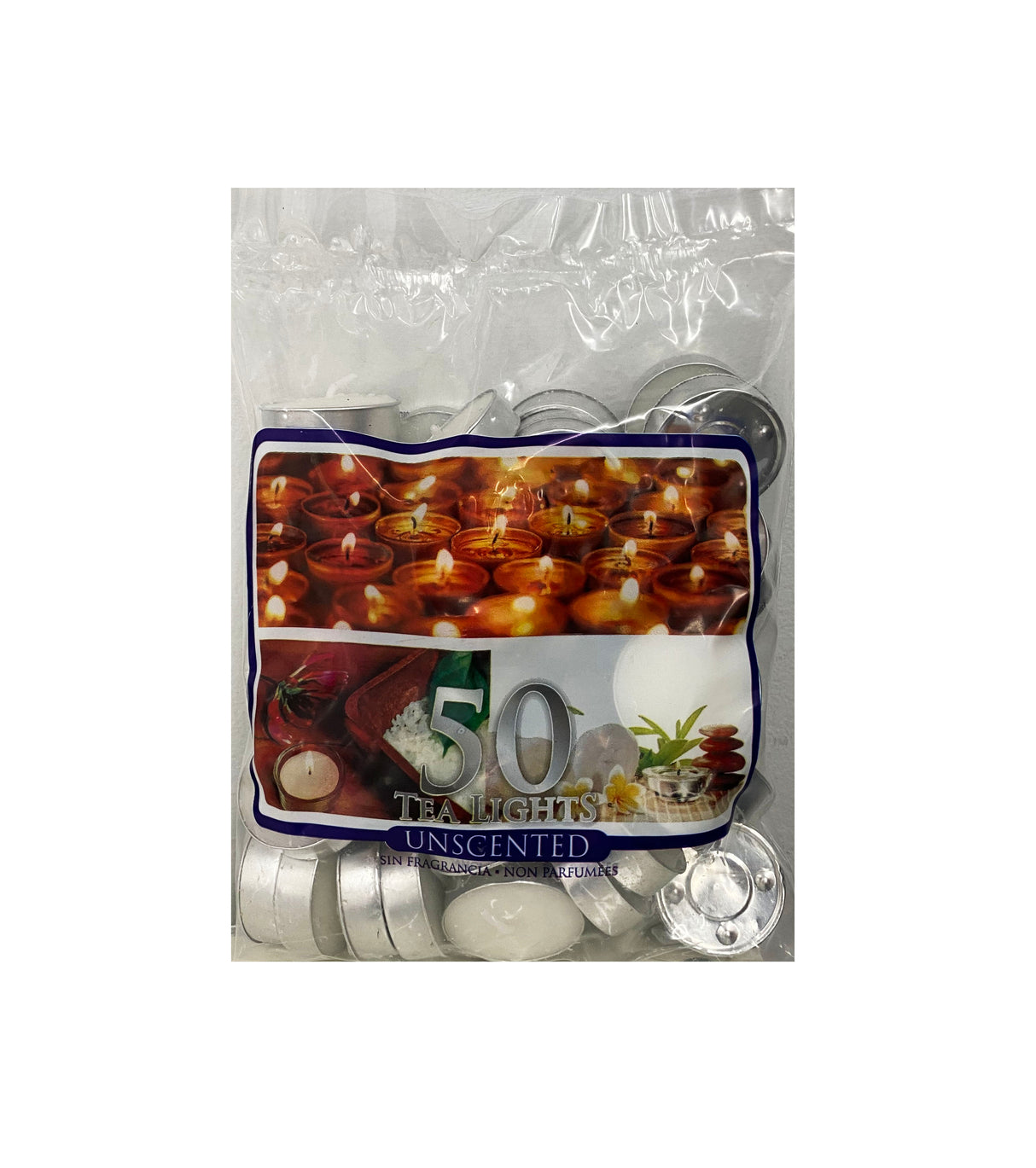 Unscented Candles, 50 Pcs