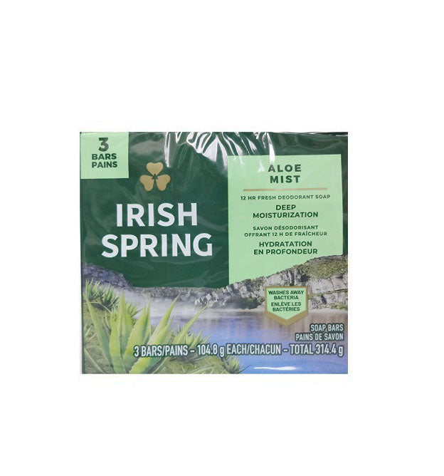 Irish Spring, Jabón de Baño, 314.4 g, 3Pcs