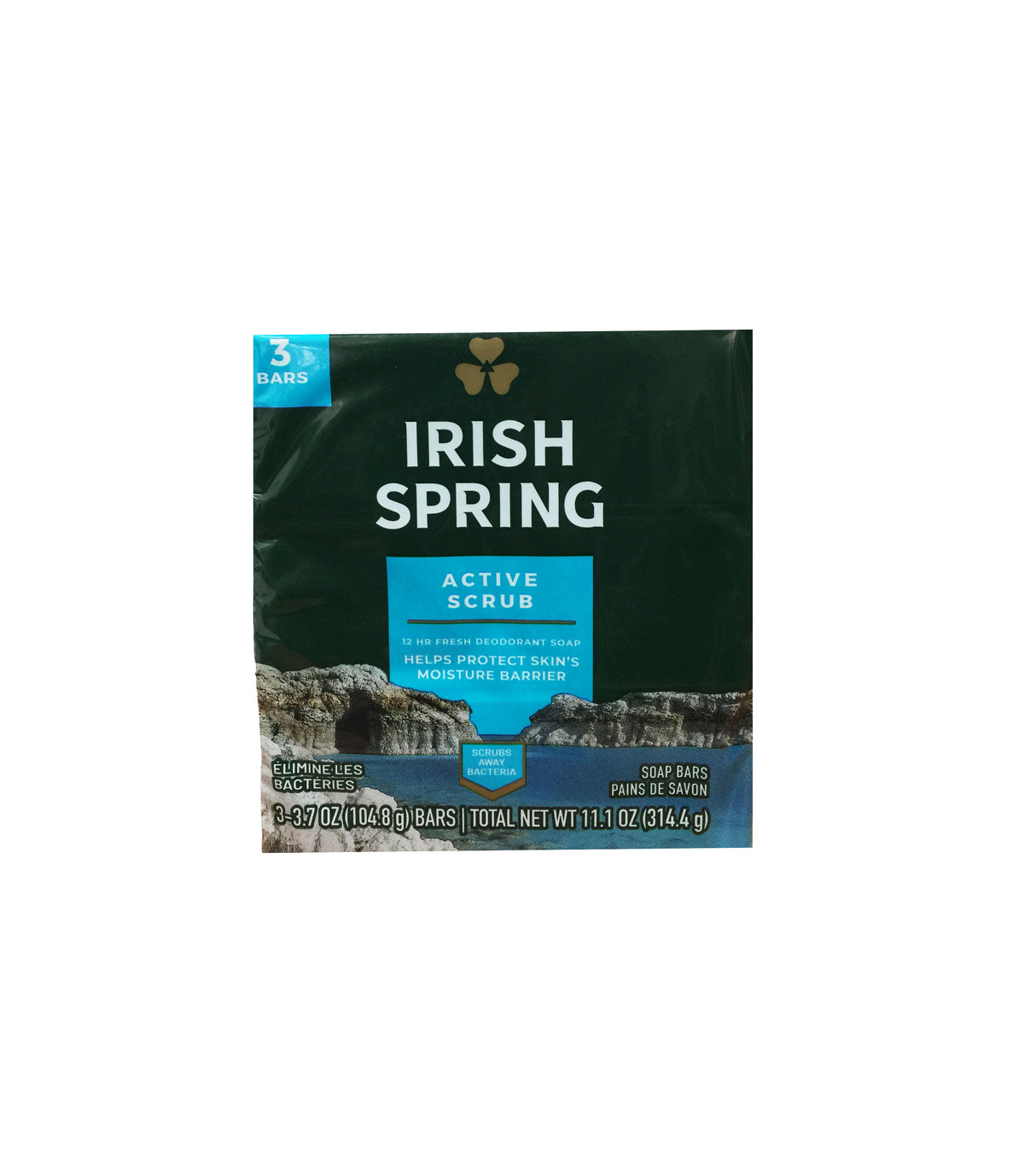 Irish Spring, Jabón de Baño, 314.4 g, 3Pcs