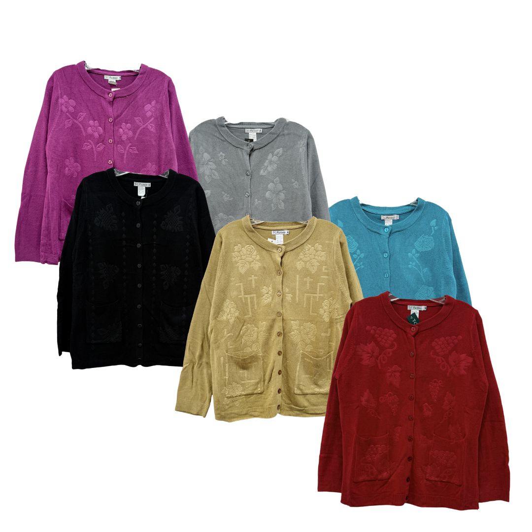 Ladys Button Down Sweater