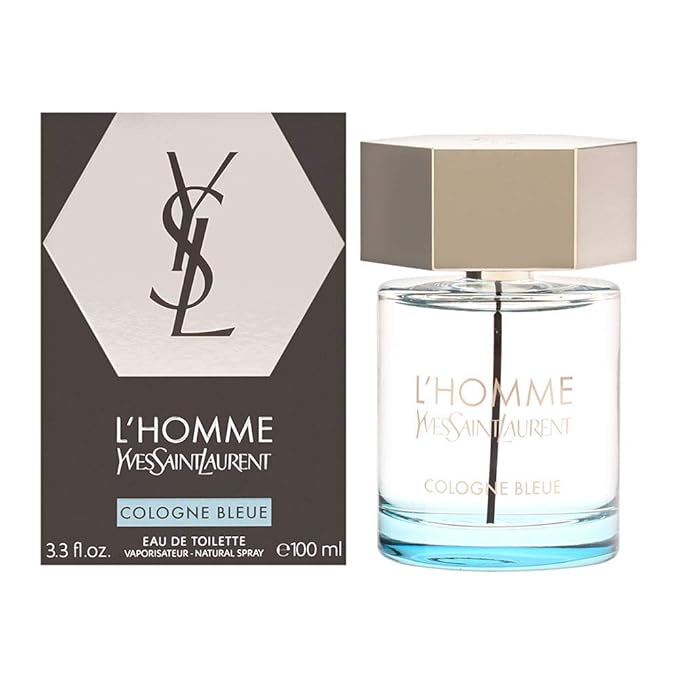 Yves Saint Laurent L'Homme Bleue Cologne, Perfume de Hombre 3.4 oz