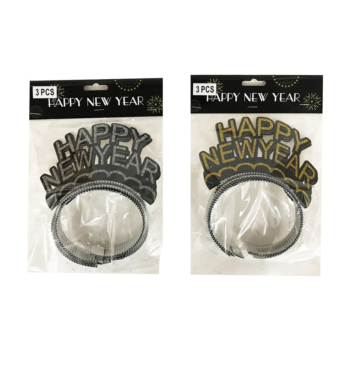Tiaras de Happy New Year, 3 Pcs