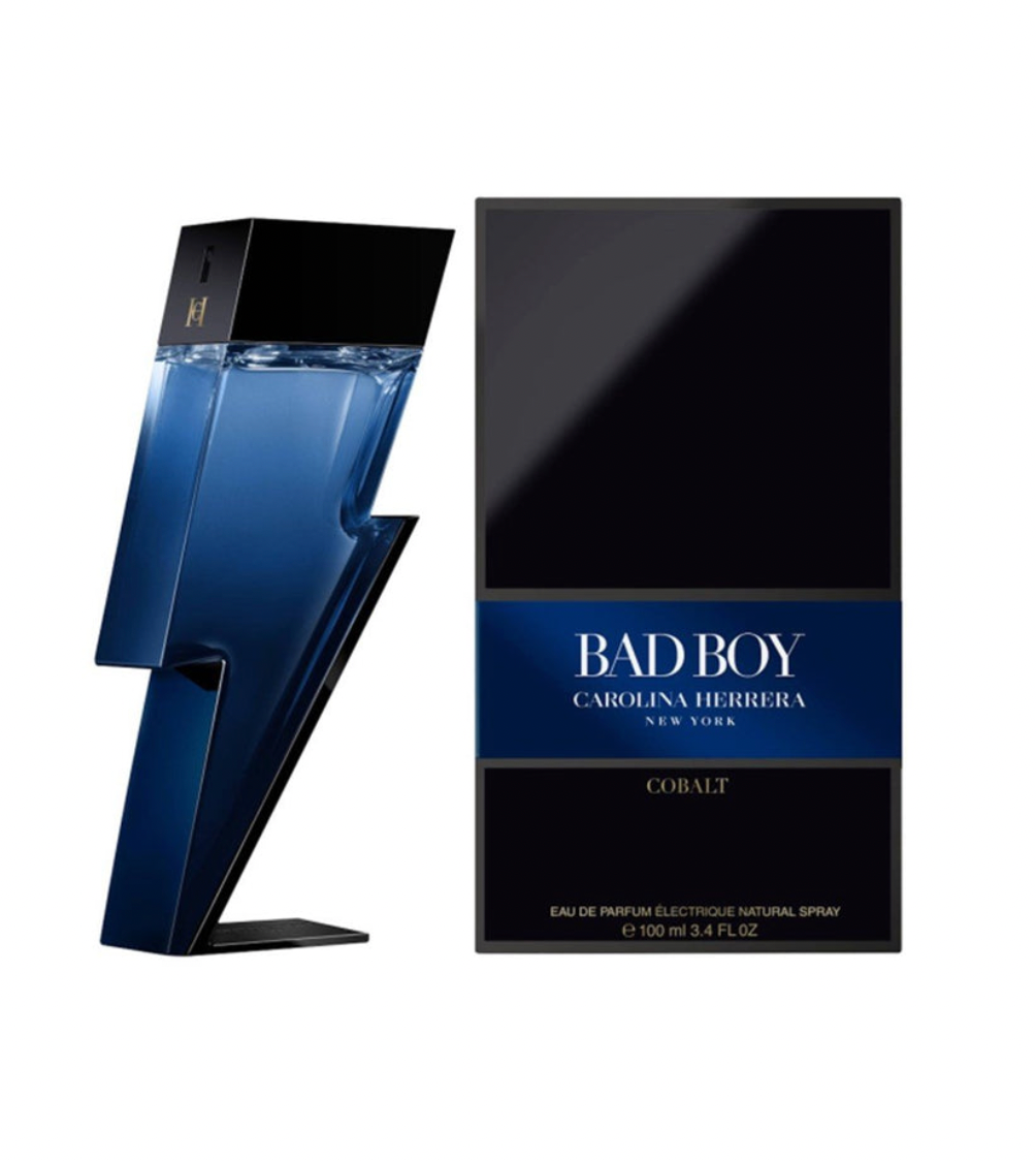 Carolina Herrera Bad Boy Cobalt Eau de Parfum Électrique, Perfume Hombre 3.4 Oz