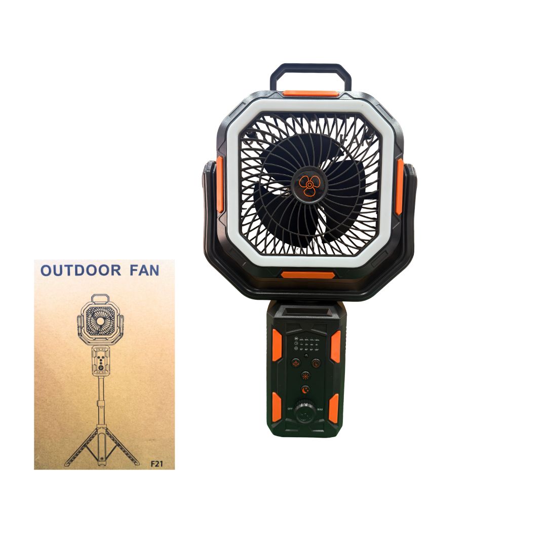 Ventilador Recargable con Luz F-21