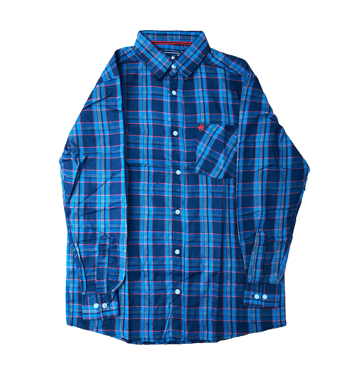 Camisa de Cuadro Mangas Largas de Hombre