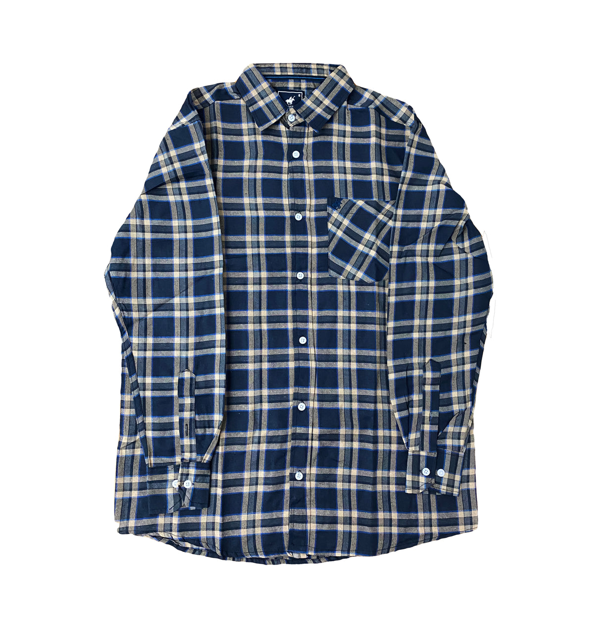 Camisa de Cuadro Mangas Largas de Hombre