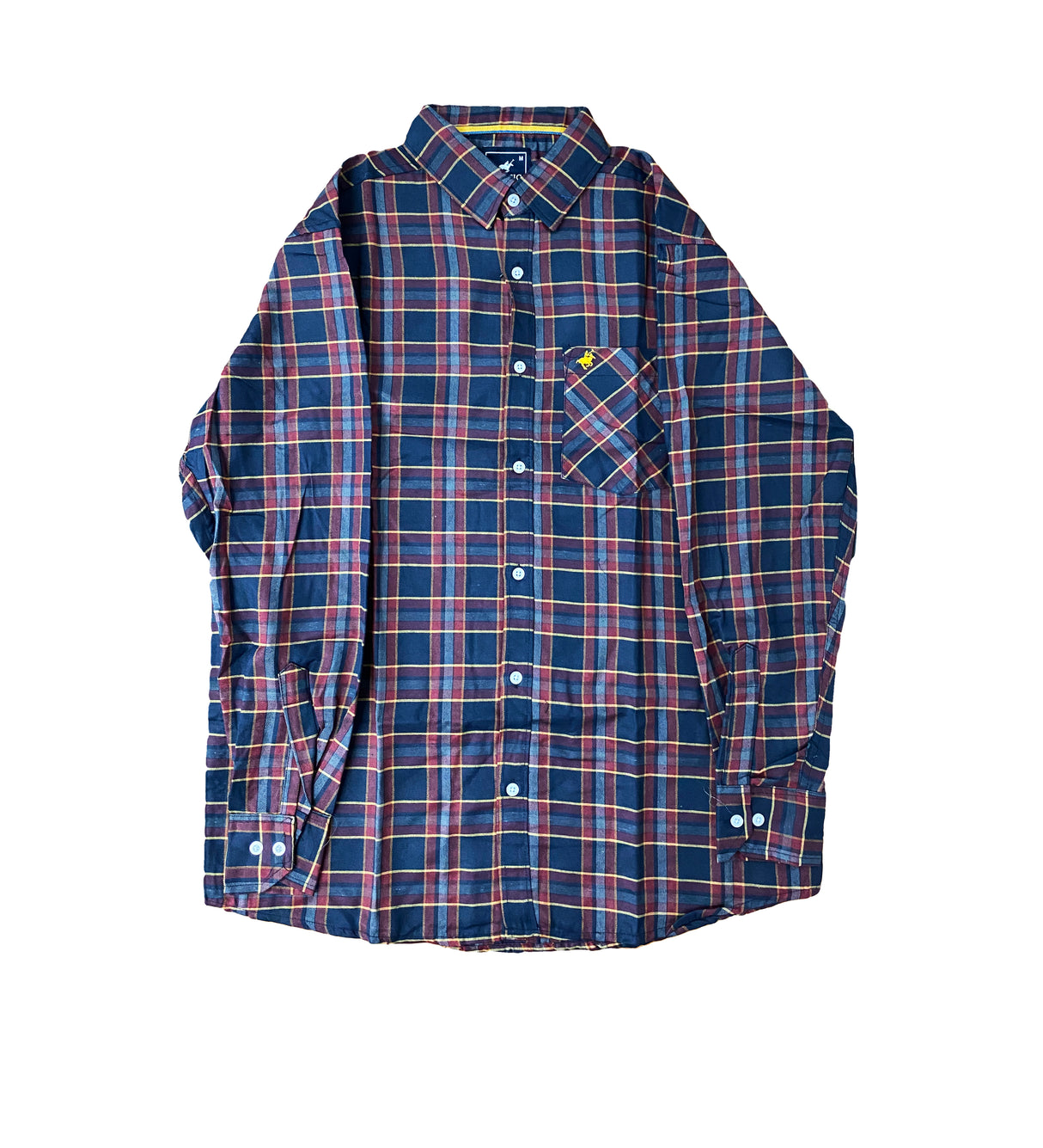 Camisa de Cuadro Mangas Largas de Hombre