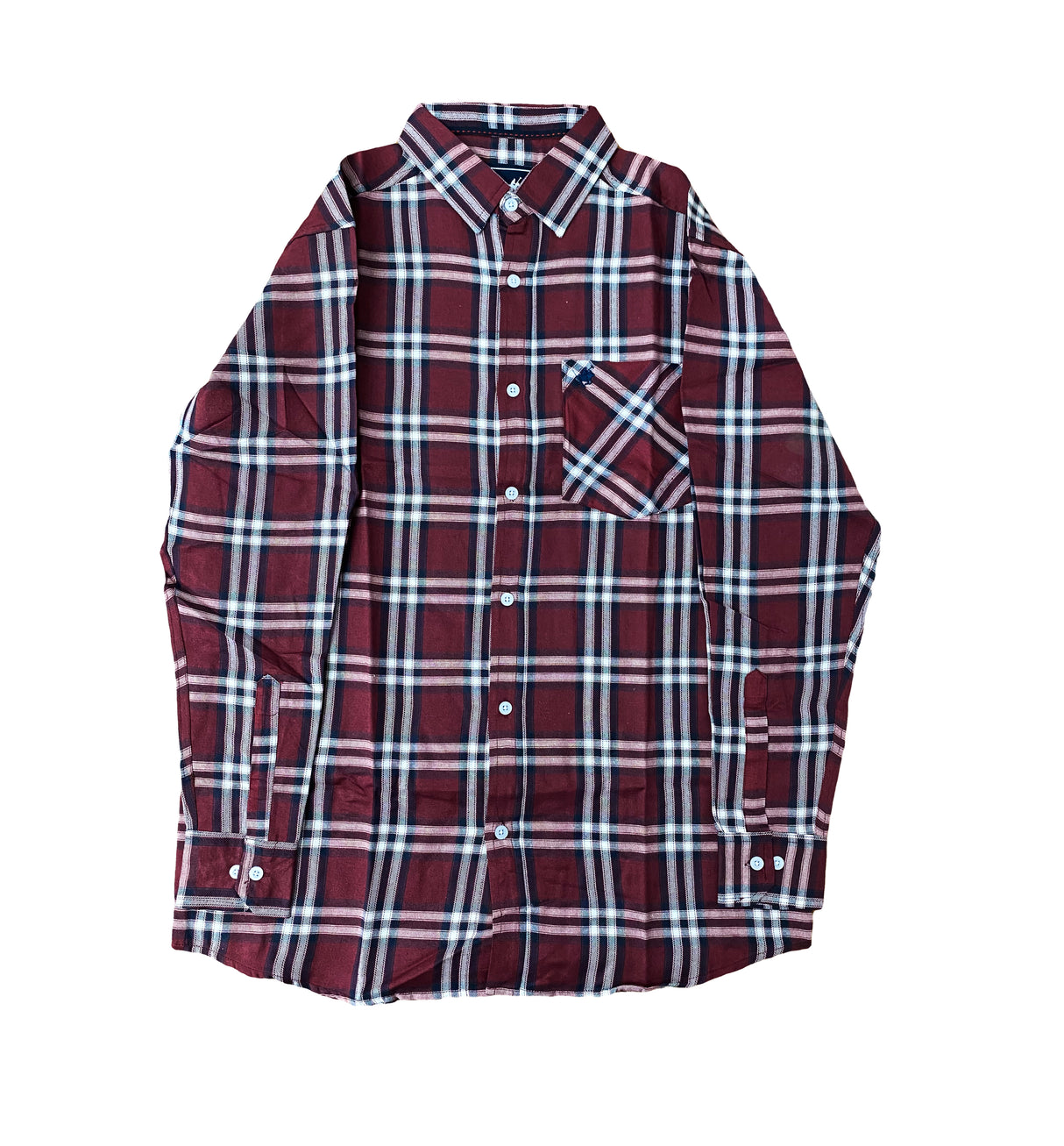 Camisa de Cuadro Mangas Largas de Hombre