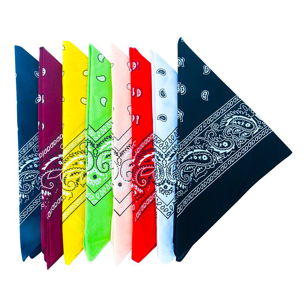 Bandana Classica en Variedad de Colores, 100% Algodón