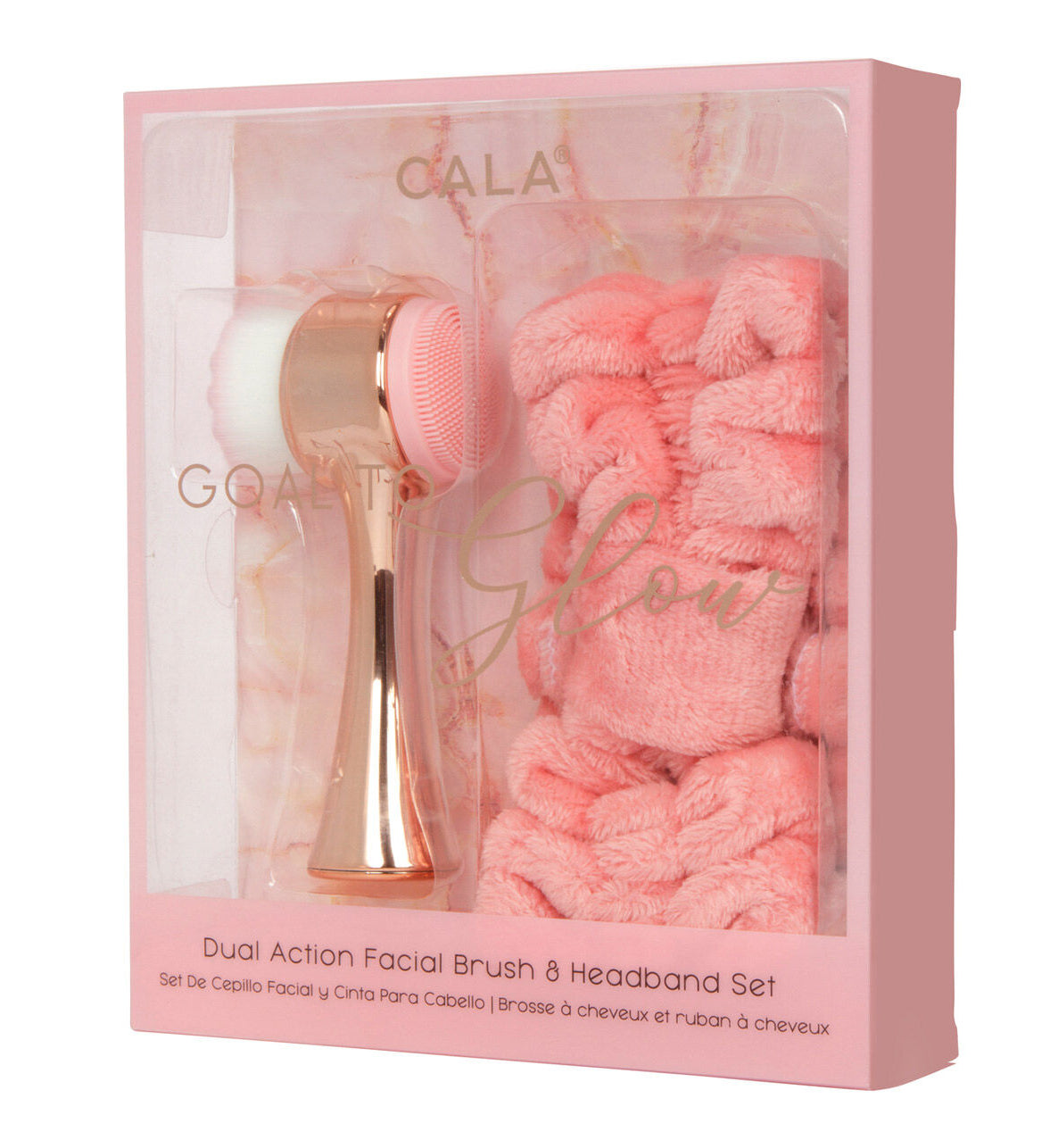 Cala, Set de Cepillo Facial y Cinta para Cabello