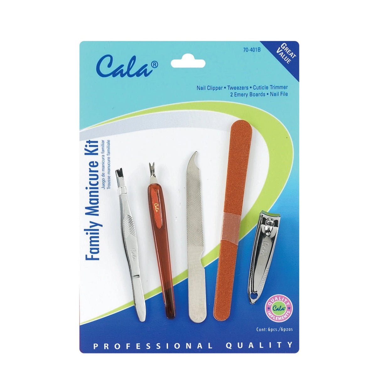 Cala, Set de Manicure Familiar, 6 Pcs
