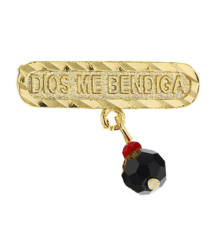 Azabache de Dios Me Bendiga para el Mal de Ojos