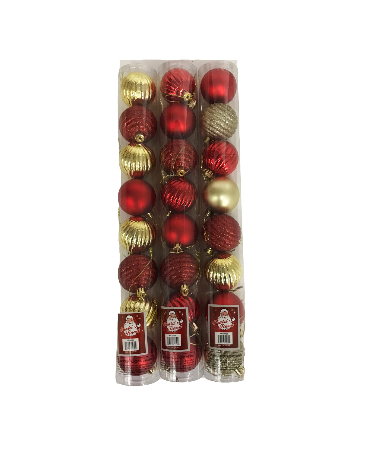 Adorno Navideño, Bolas Plásticas para el Árbol, 8 Pcs