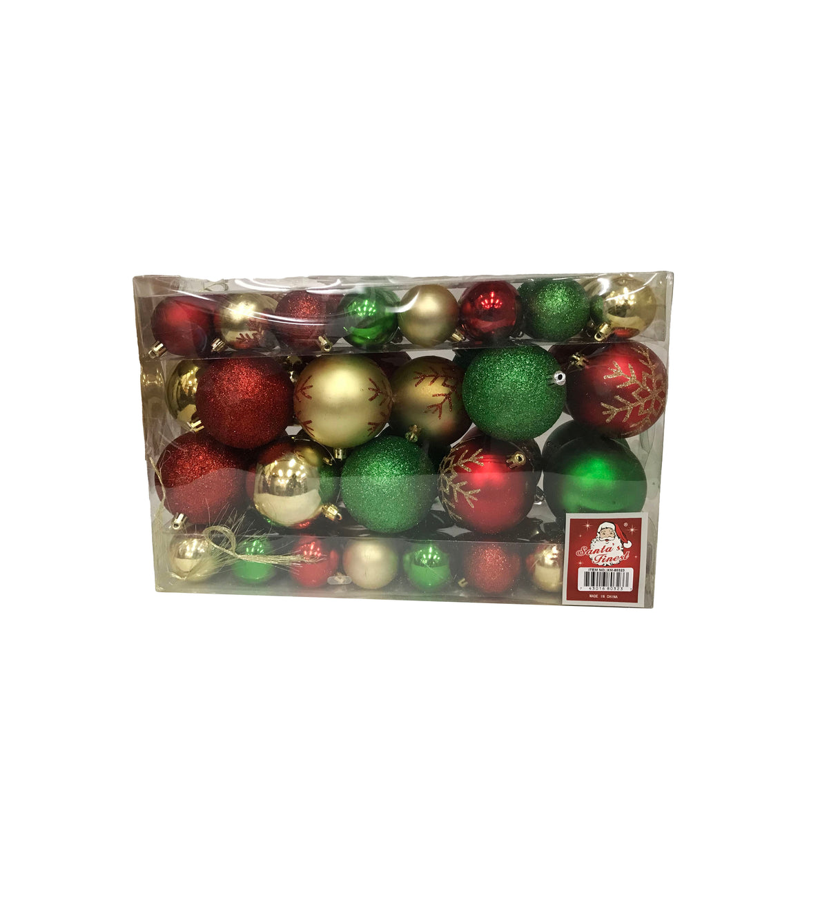 Adorno Navideño, Set de Bolas Plásticas para el Árbol