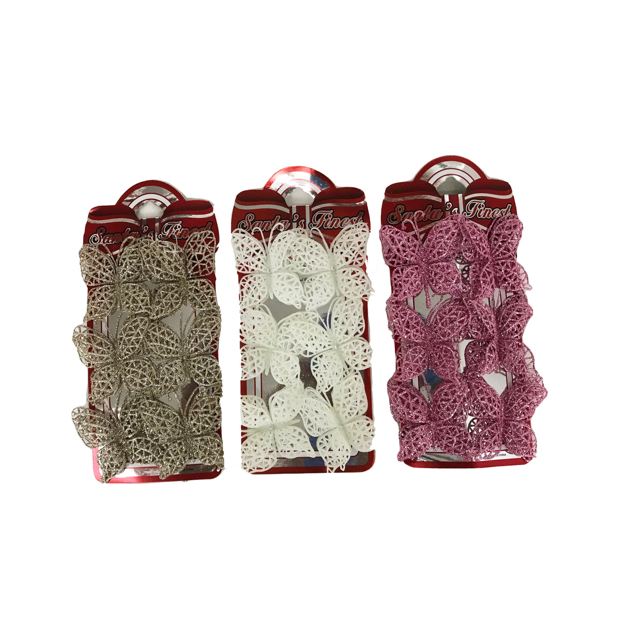 Mariposas, Adorno Navideño, 6 Pcs