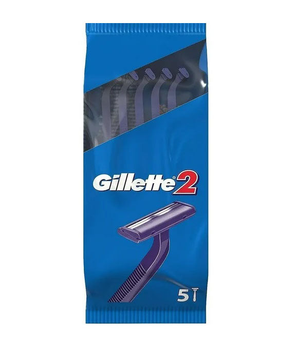 Gillette 2, Cuchillas Desechables, 5 Pcs