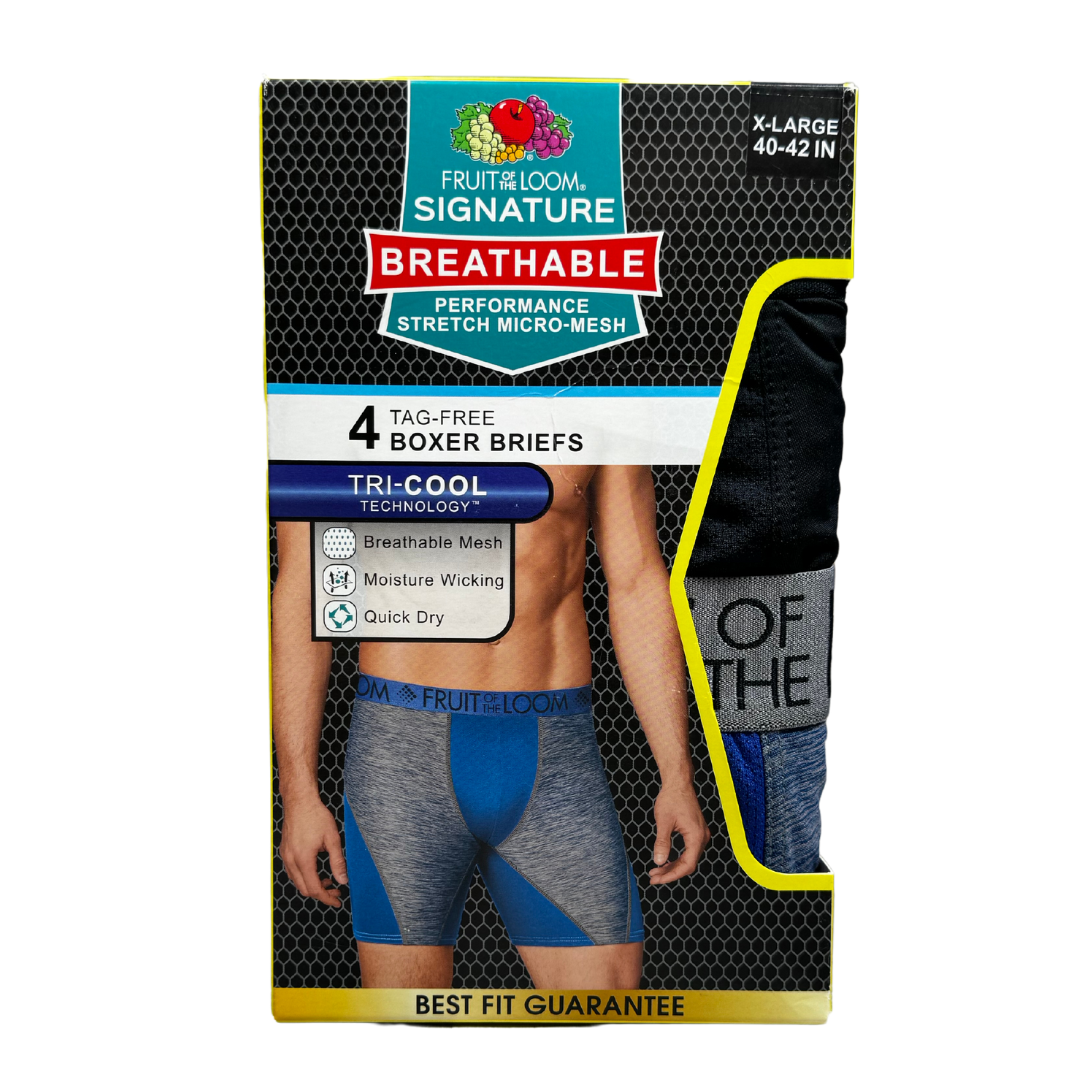 Brief Clearance Fruit Of The Loom Breathable Boxer Briefs Short