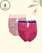 Panty seamless de mujer, paquete de 6 piezas, colores surtidos