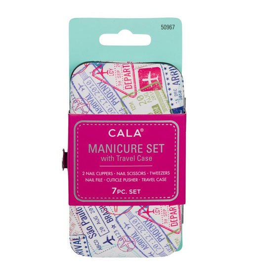 Cala, Minicure Set with Travel Case, 7Pcs