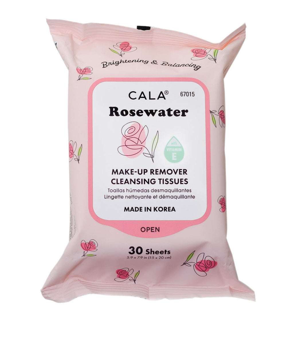 Cala, Makeup Remover Towels, Rosewater