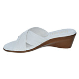 Italian Shoemakers Saylor, Sandalia de Mujer, White