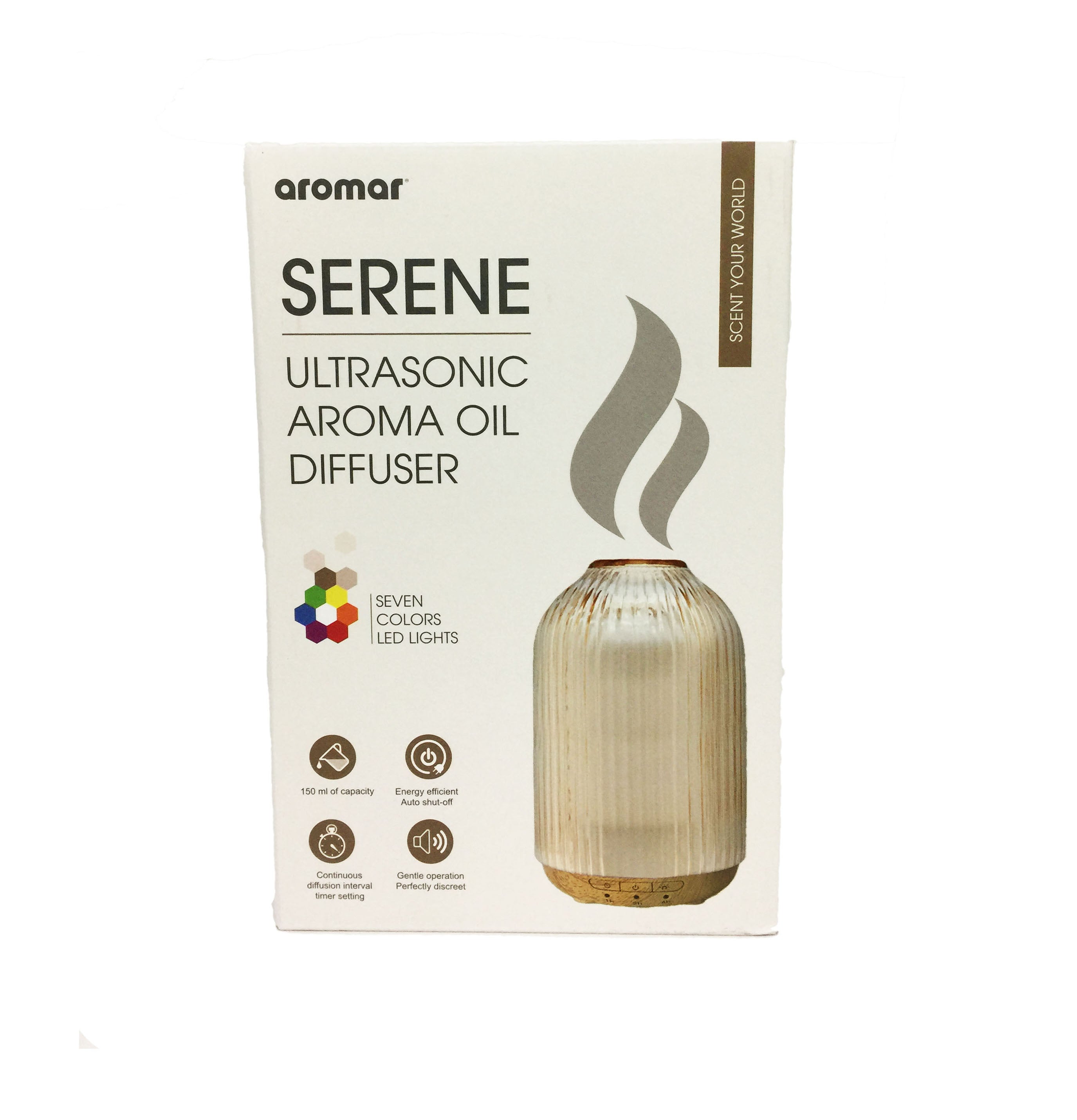 Aromar, Serene Difusor de Aceites Aromáticos, 150 ml
