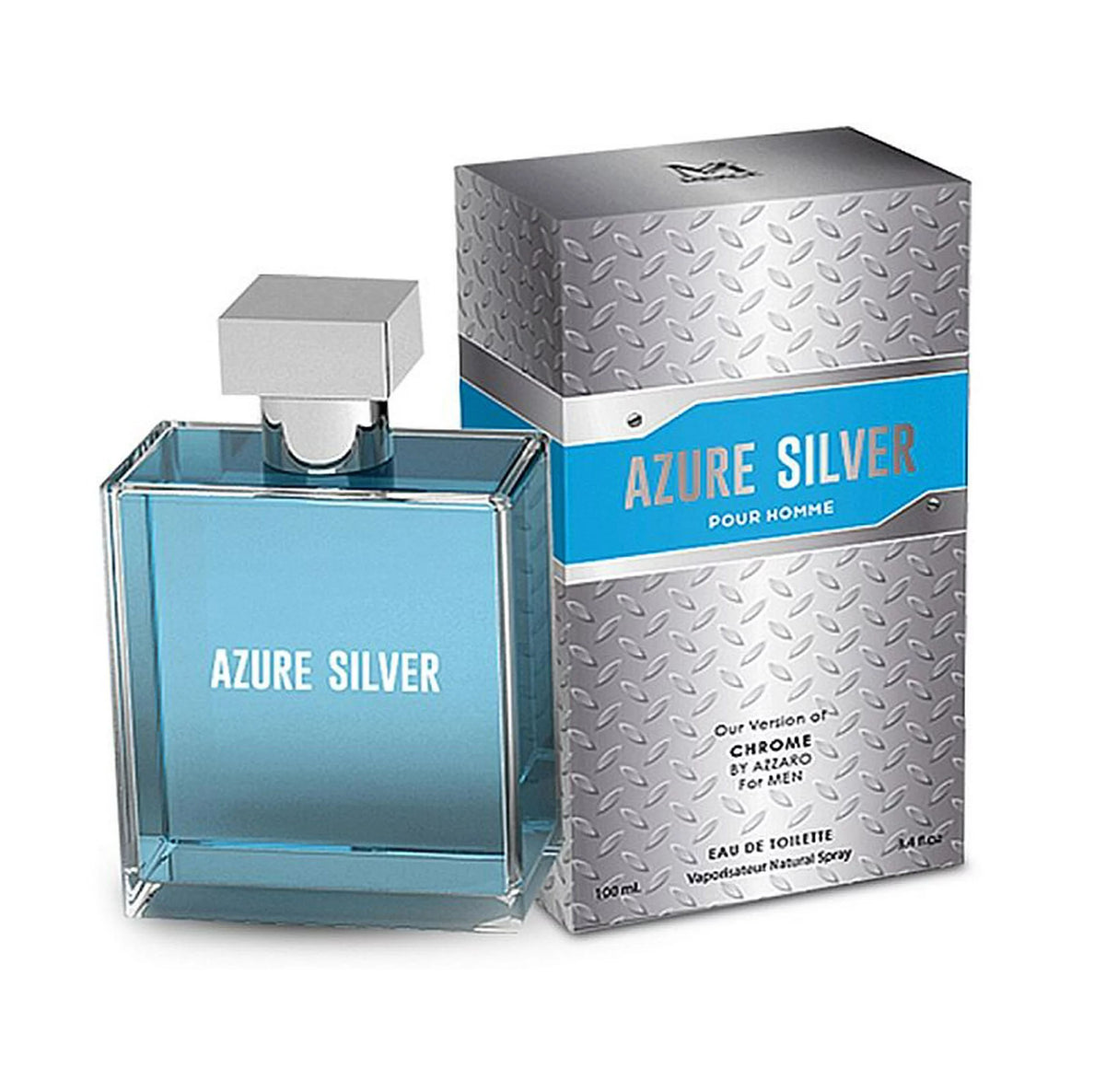 Azure Silver, Perfume de Hombre, 3.4 oz