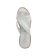Italian Shoemakers Allegro, Sandalia de Mujer, White