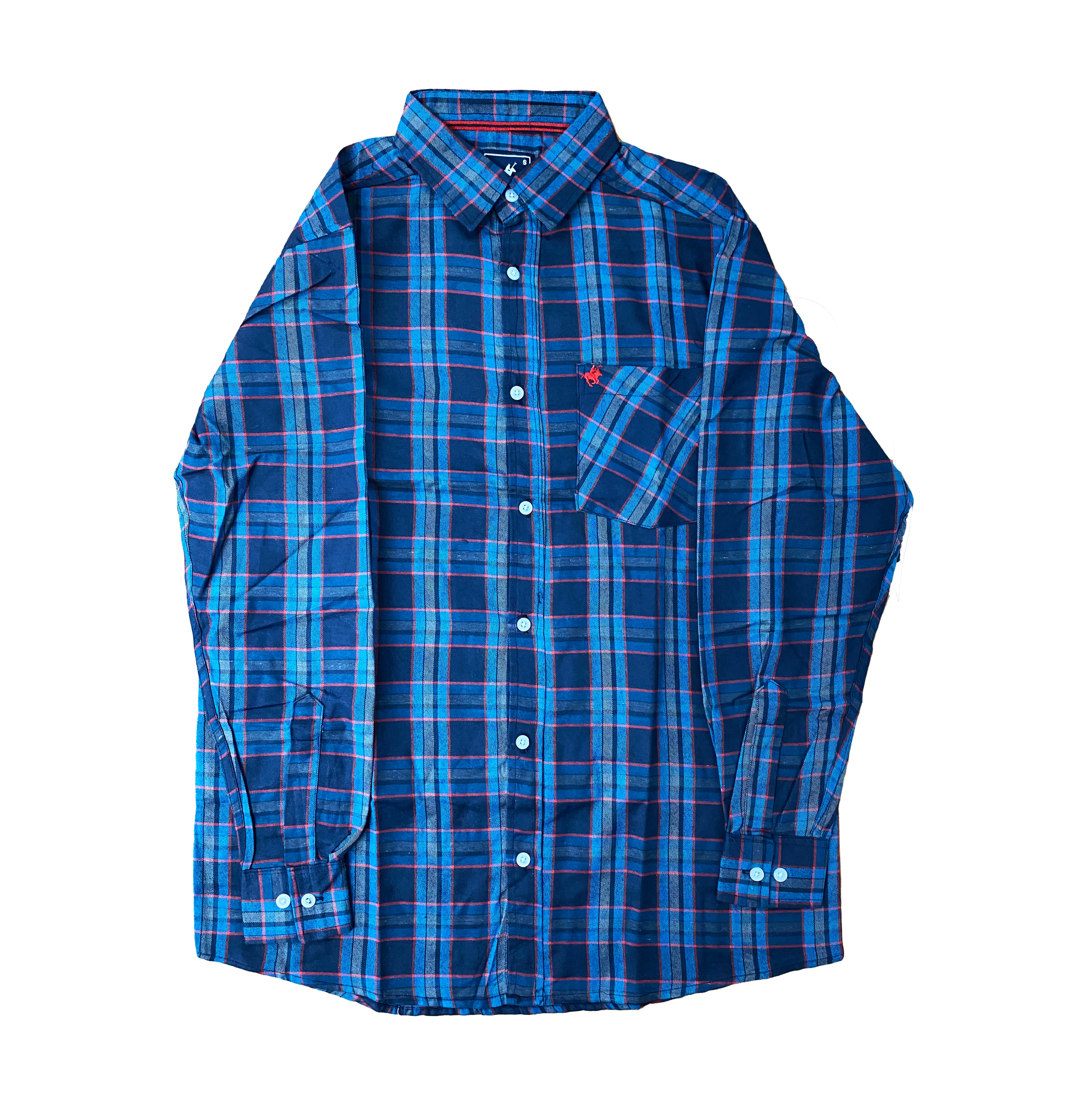 Camisa de Cuadro Mangas Largas de Hombre