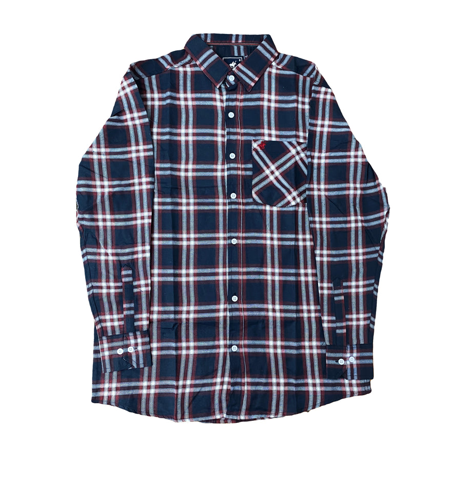 Camisa de Cuadro Mangas Largas de Hombre