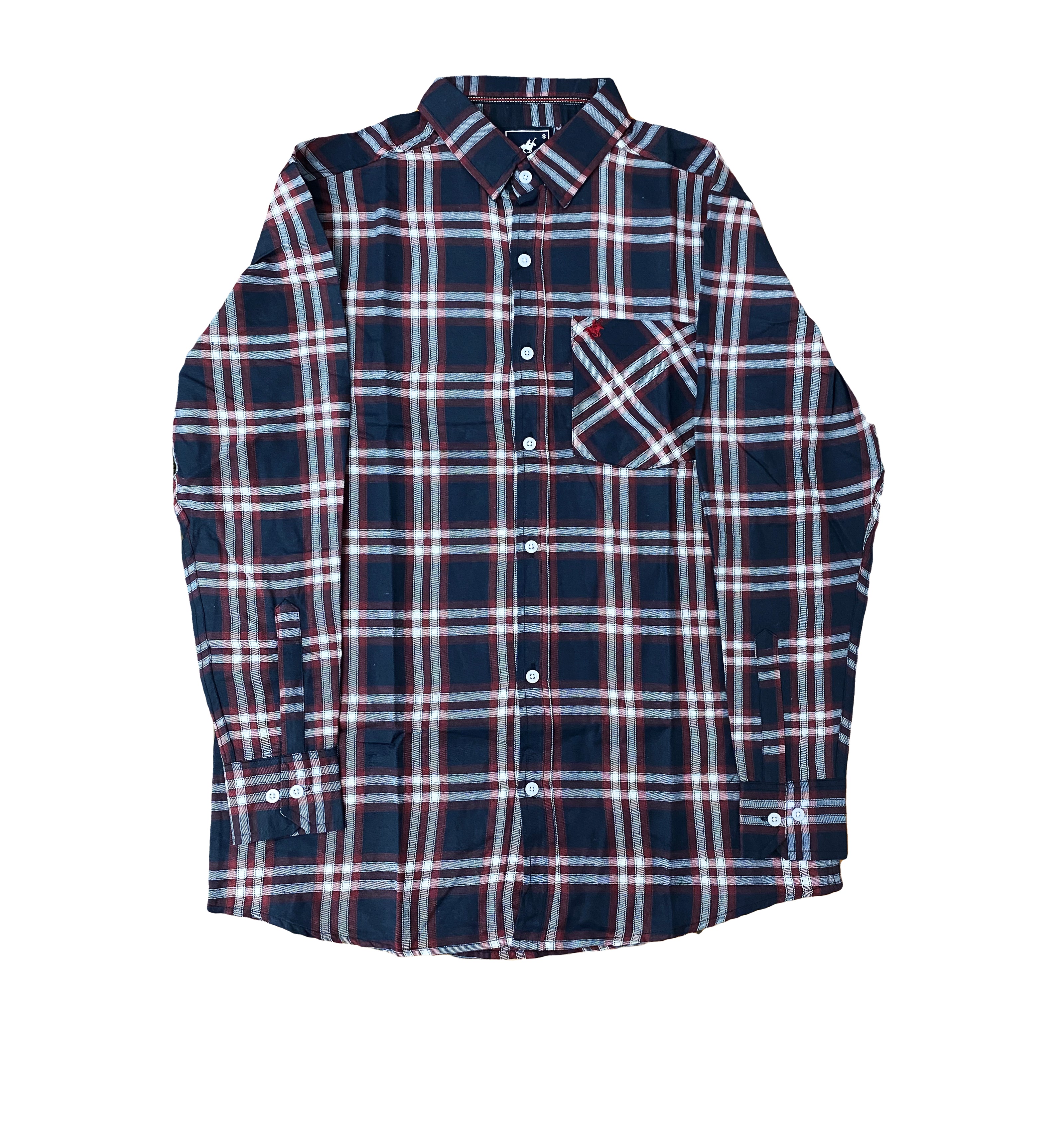 Camisa de Cuadro Mangas Largas de Hombre
