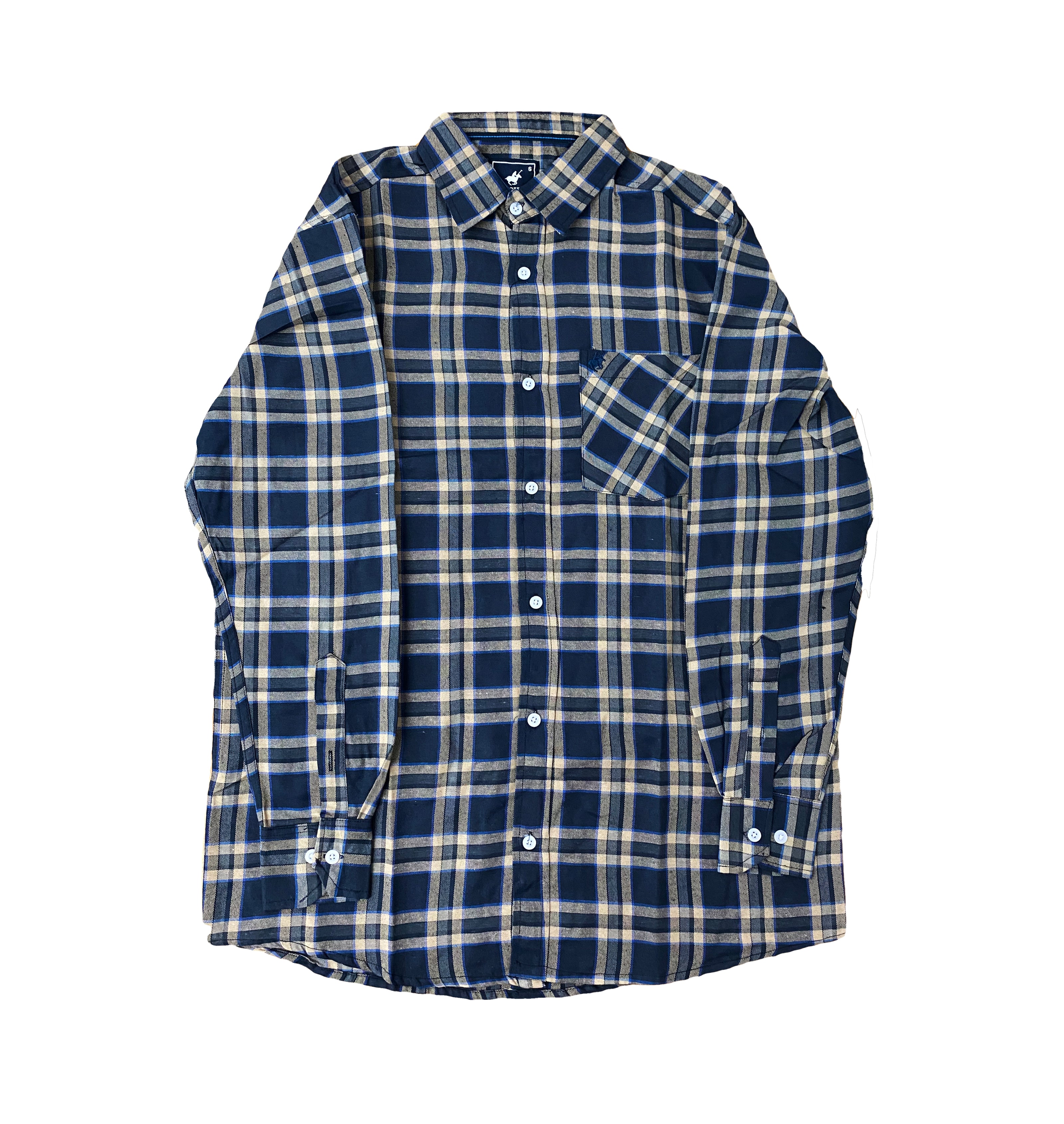 Camisa de Cuadro Mangas Largas de Hombre