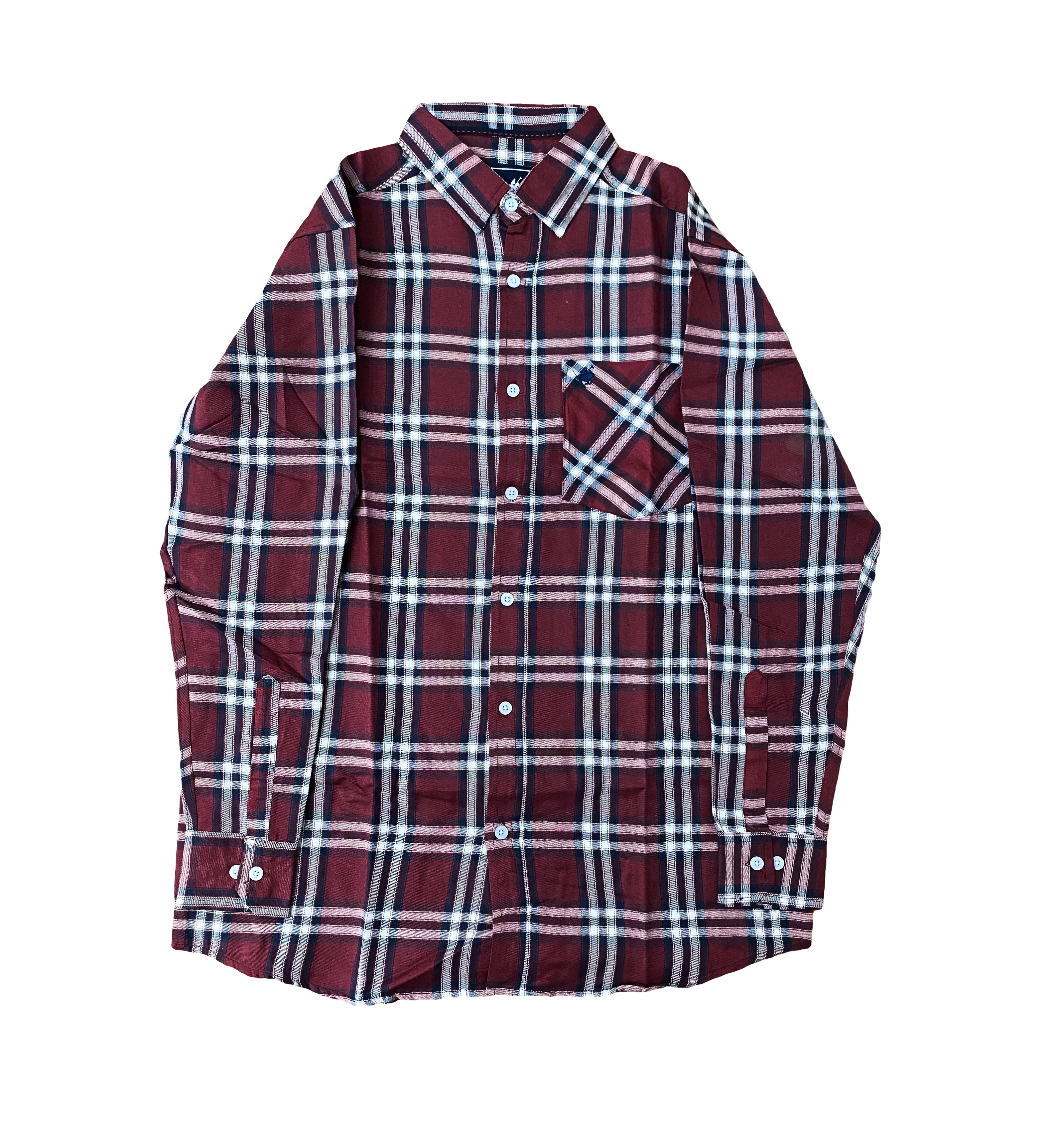 Camisa de Cuadro Mangas Largas de Hombre