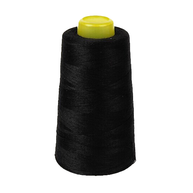 Cono de Hilo Negro, 100% Poliéster