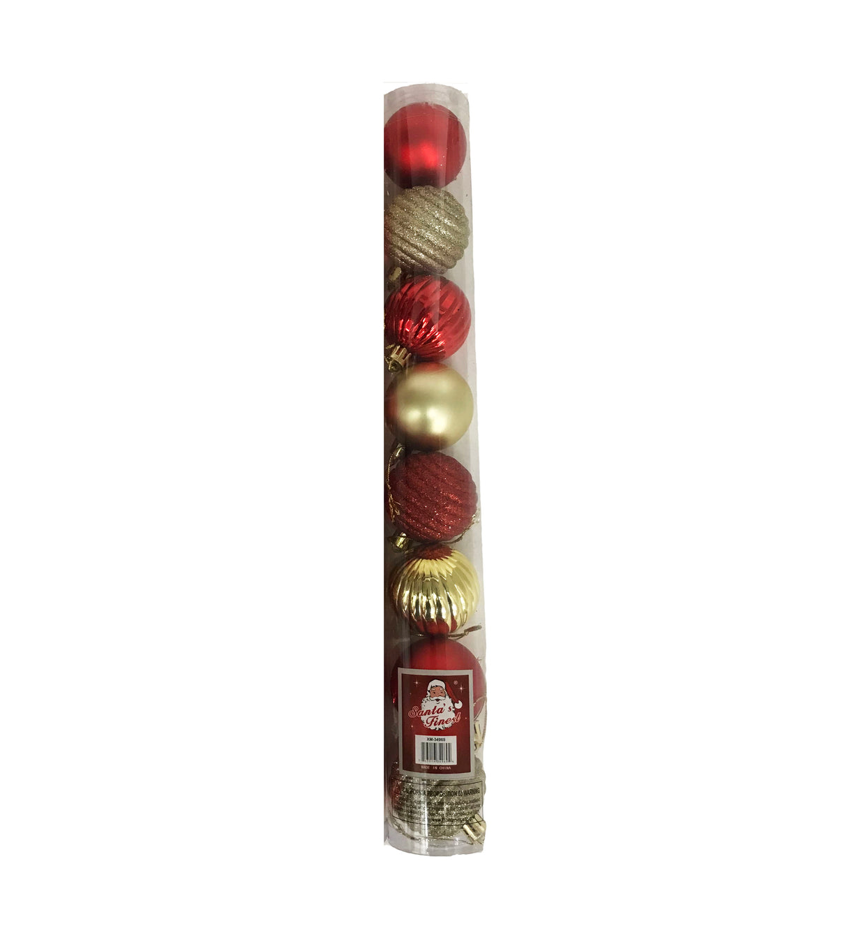 Adorno Navideño, Bolas Plásticas para el Árbol, 8 Pcs