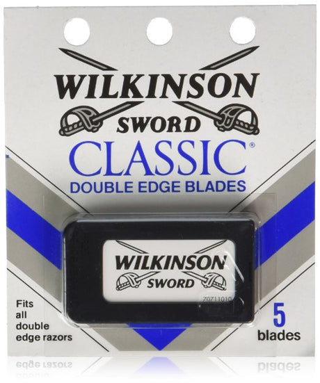 5 Wilkinson Sword Classic Double Edge Safety Razor Blades - Valsan Inc