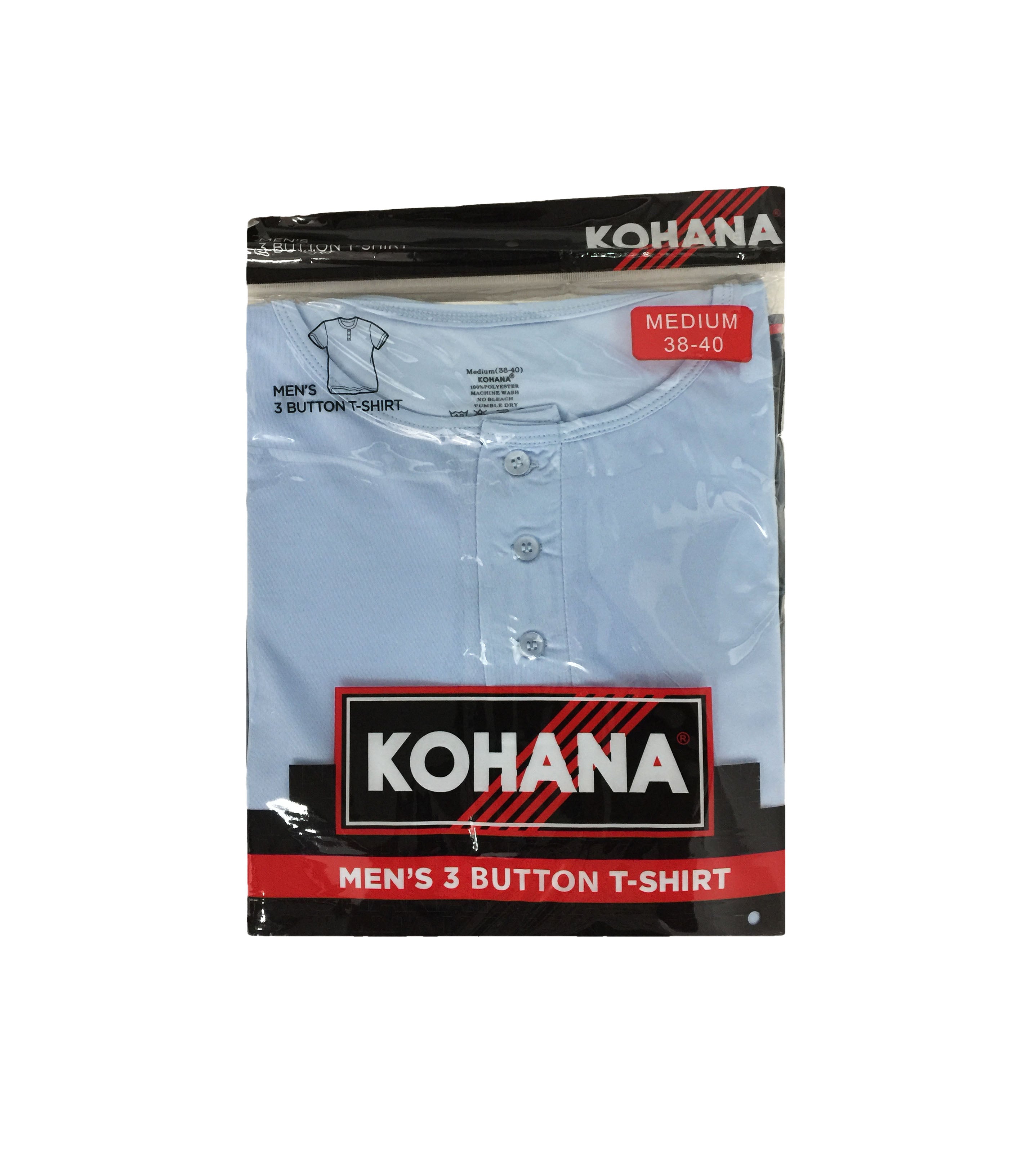 Kohana, Camiseta con botón para hombre de Nylon