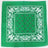 Paisley Classic 100% Cotton Dark Green Bandana- Valsan Inc