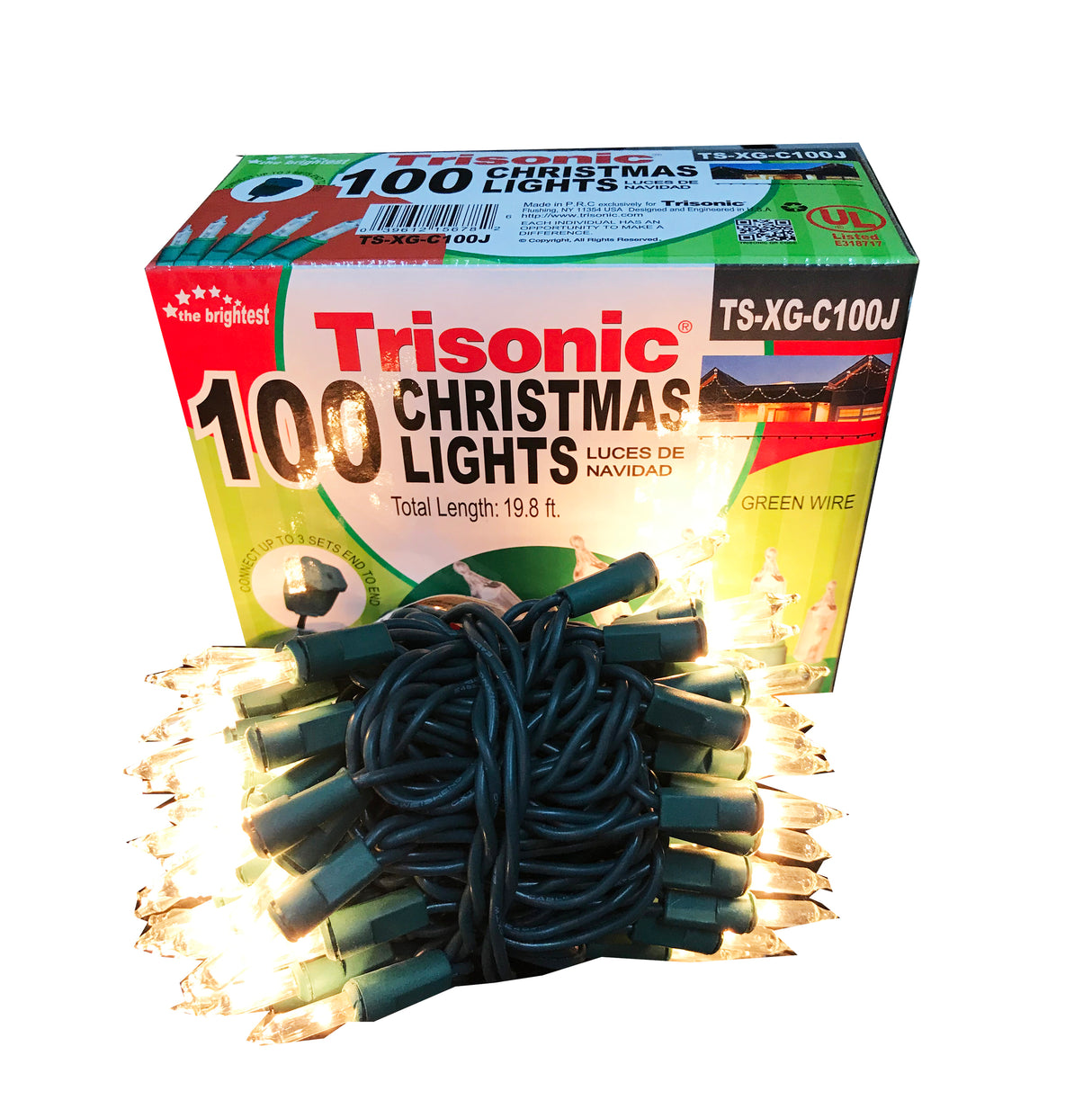 Trisonic, 100 Luces de Navidad, Clear