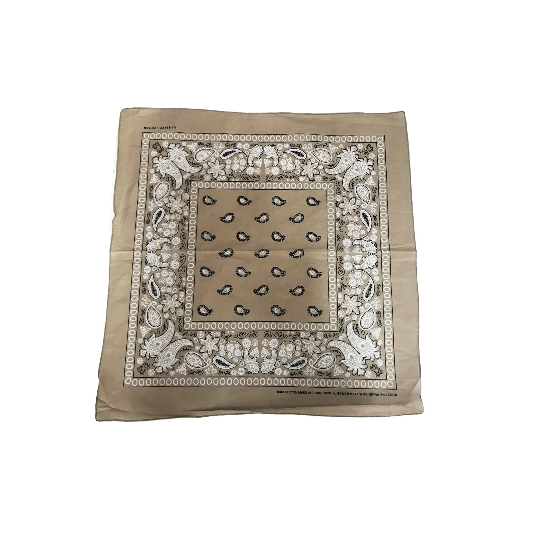 Bandana Classica en Variedad de Colores, 100% Algodón