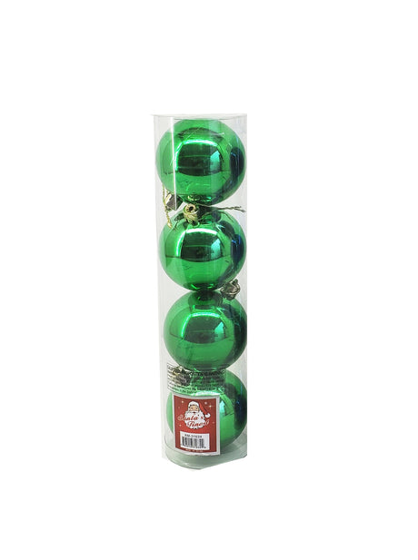Christmas Plastic Balls, 4 Pcs