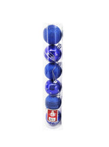 Bolas Plásticas Navideñas, 6 pcs, 6cm